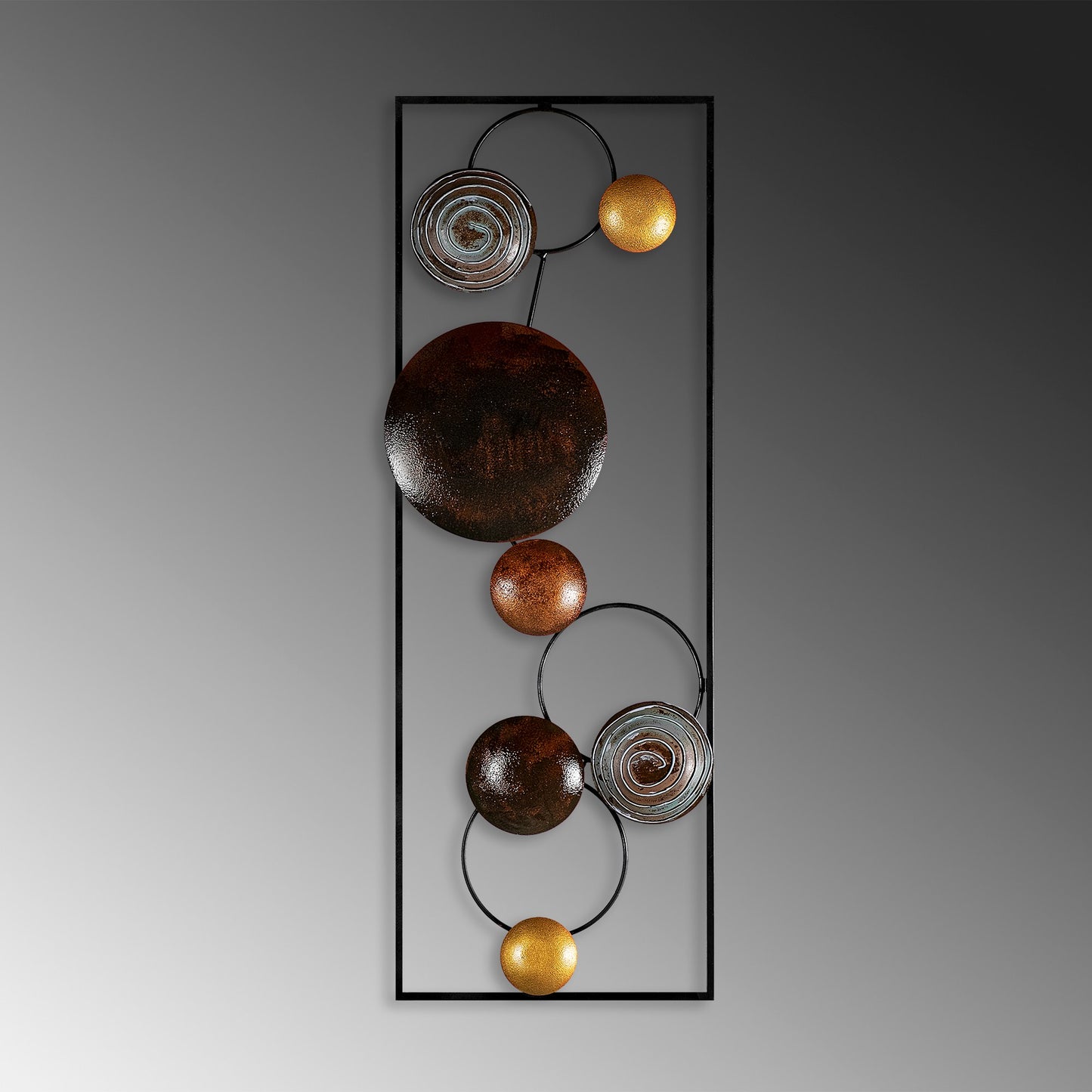 Metalna zidna dekoracija, Textured - 2