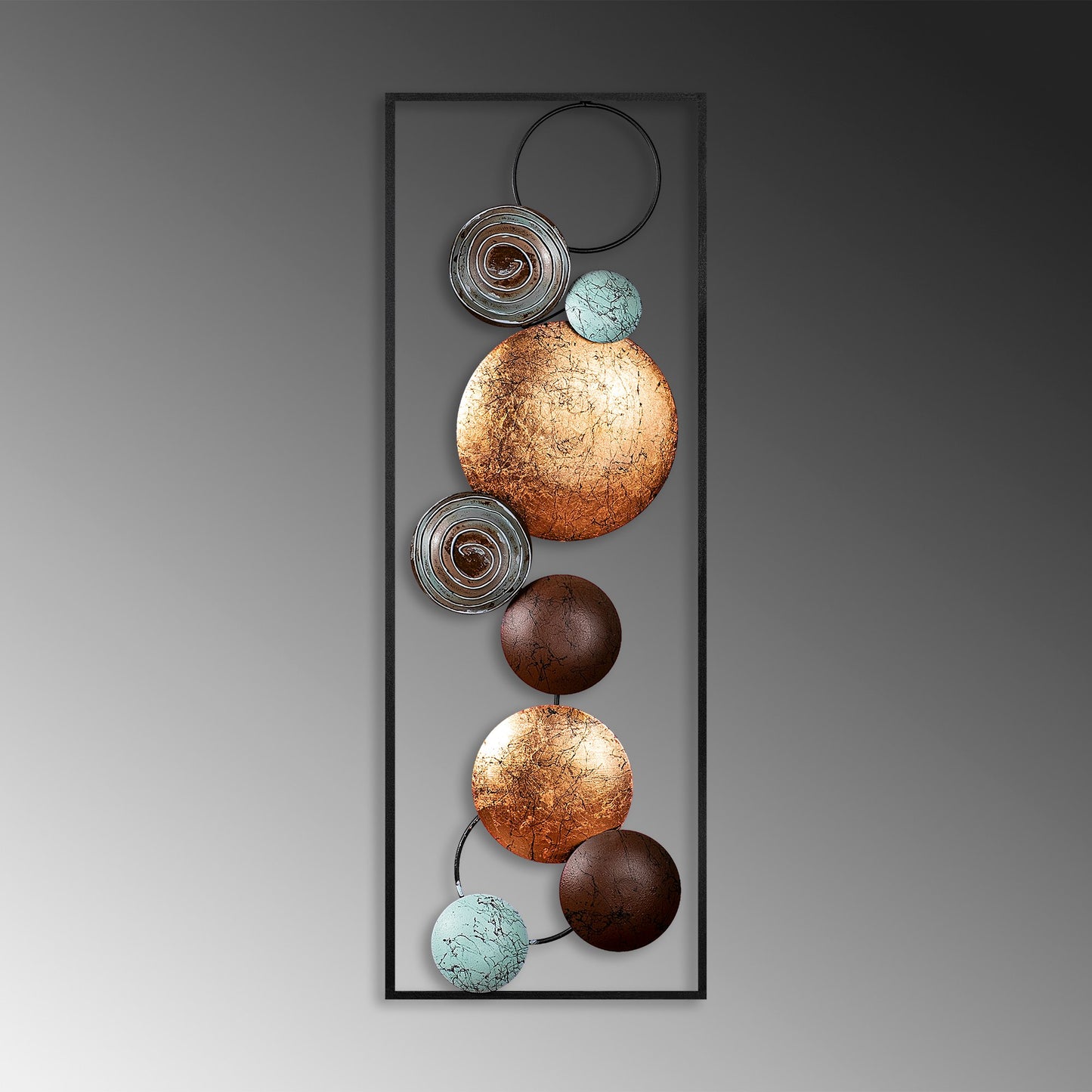 Metalna zidna dekoracija, Textured - 7