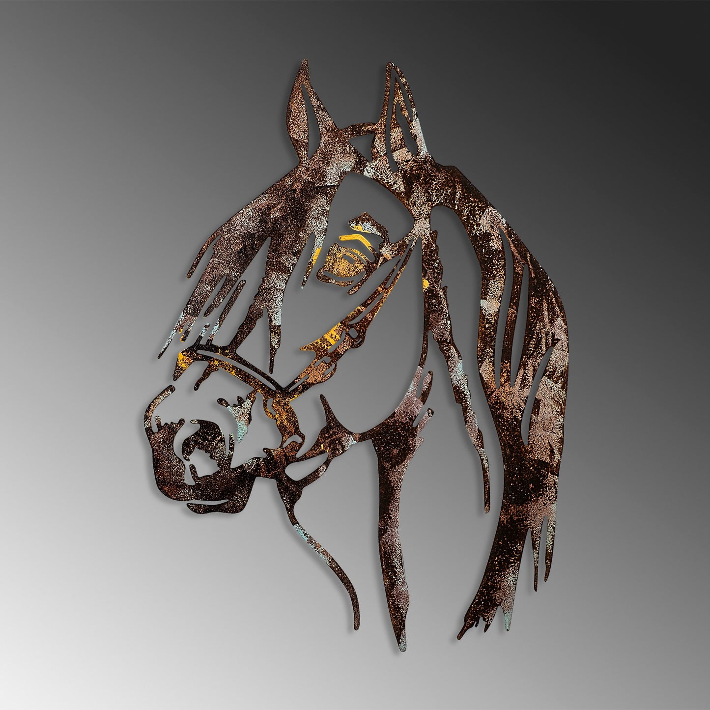 Metalna zidna dekoracija, Horse - 2
