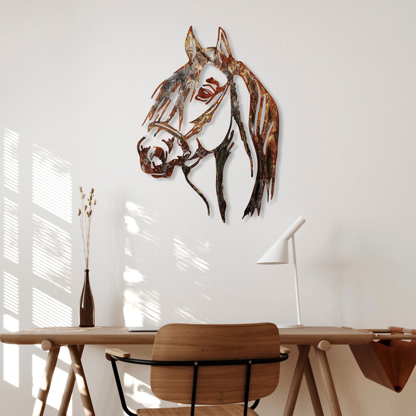 Metalna zidna dekoracija, Horse - 3