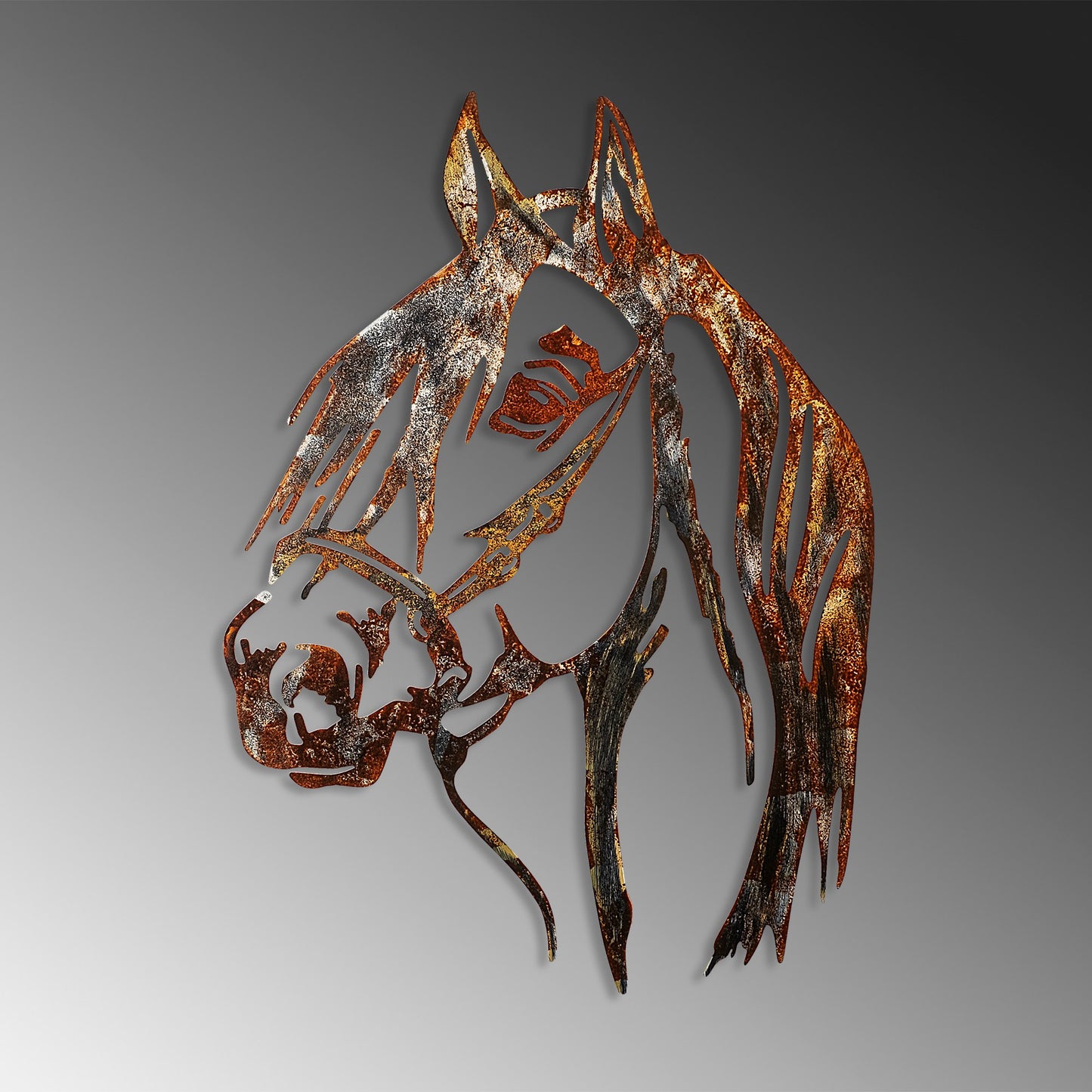Metalna zidna dekoracija, Horse - 3