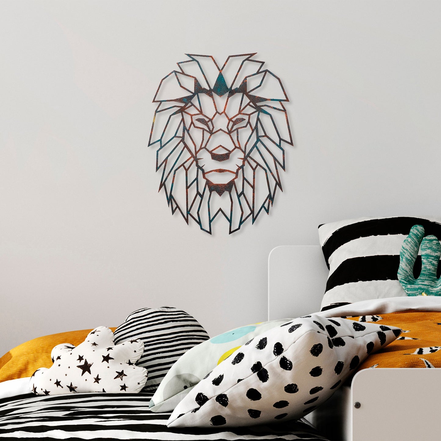 Metalna zidna dekoracija, Lion - 2