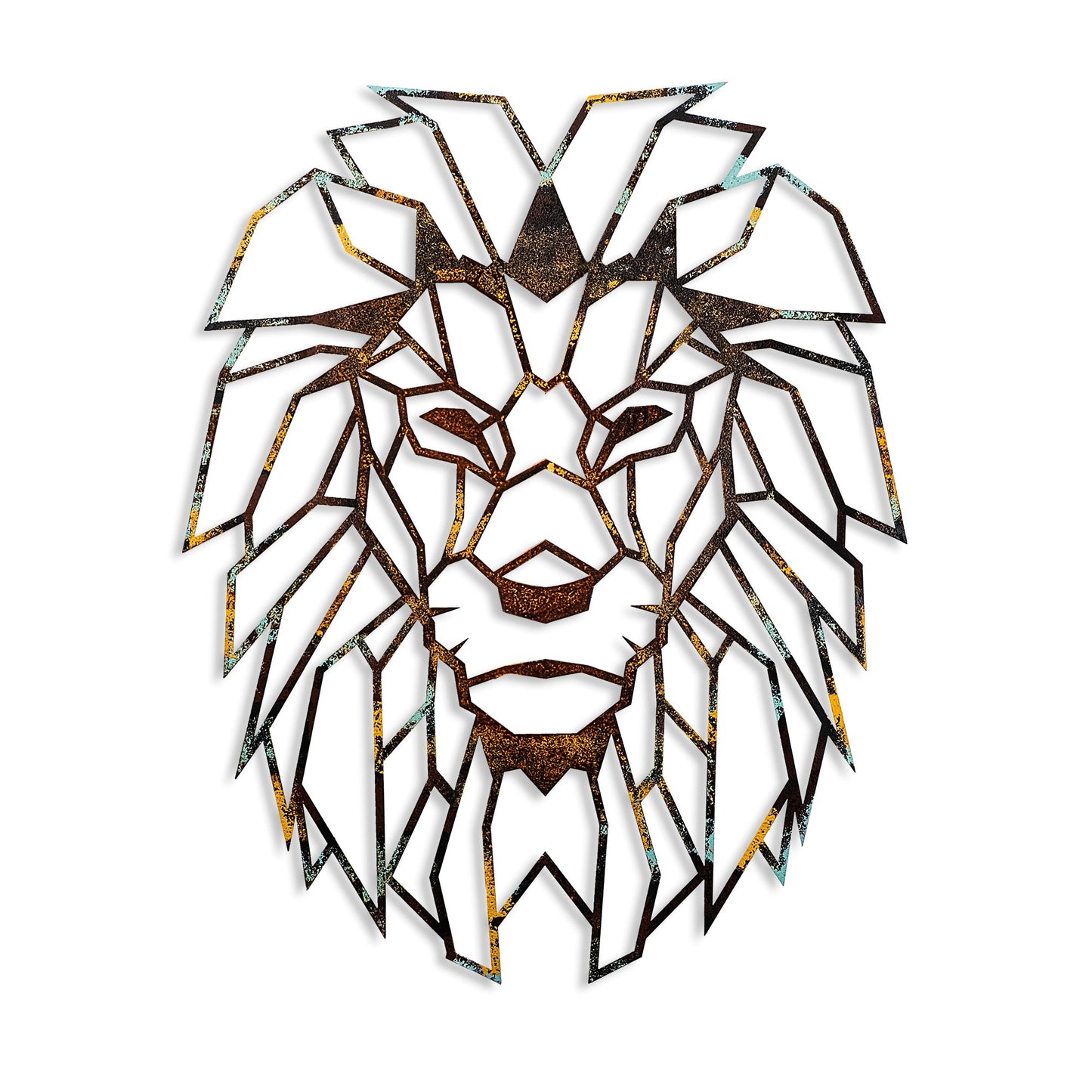 Metalna zidna dekoracija, Lion - 3