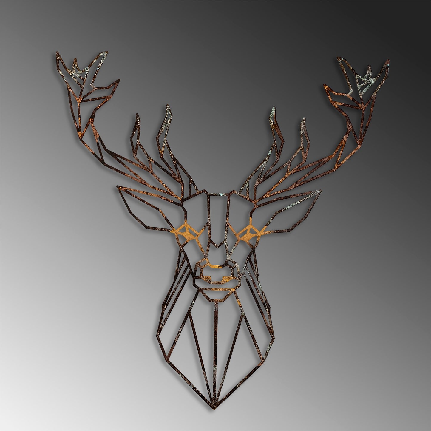 Metalna zidna dekoracija, Deer - 1