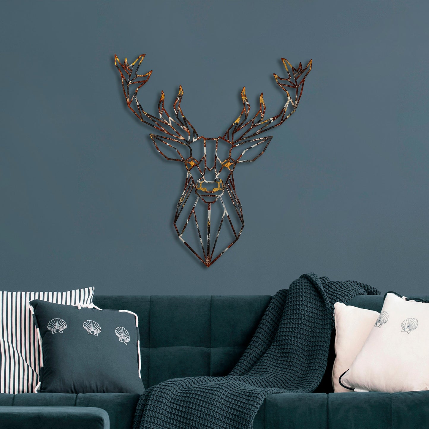 Metalna zidna dekoracija, Deer - 3