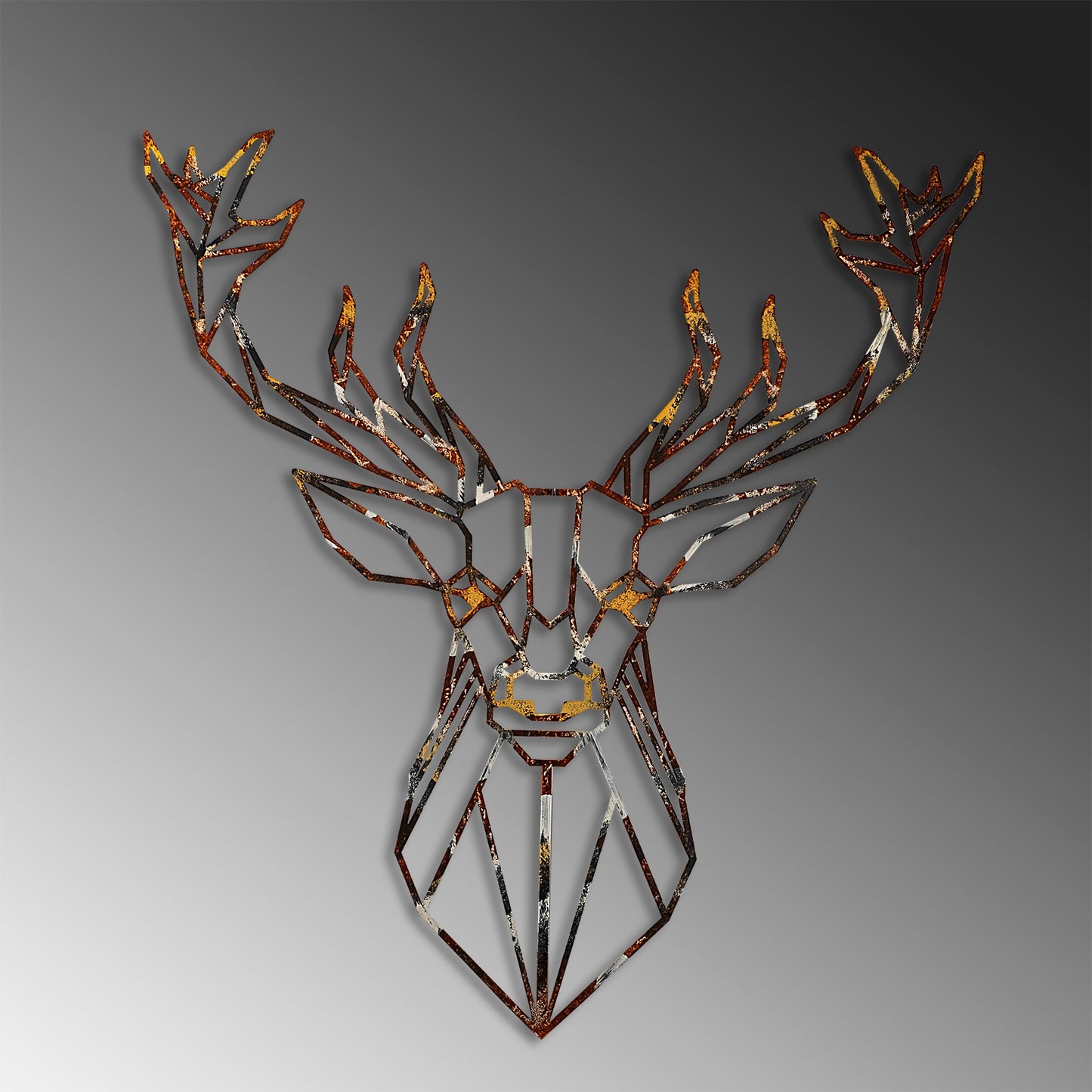 Metalna zidna dekoracija, Deer - 3