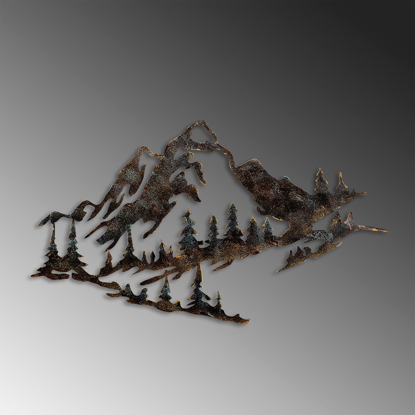 Metalna zidna dekoracija, Mountain - 1