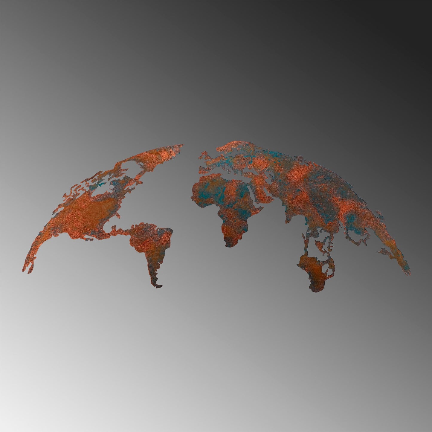 Metalna zidna dekoracija, World Map Medium - 2