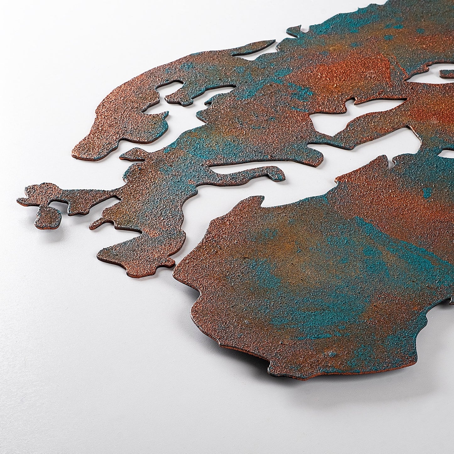 Metalna zidna dekoracija, World Map Medium - 2