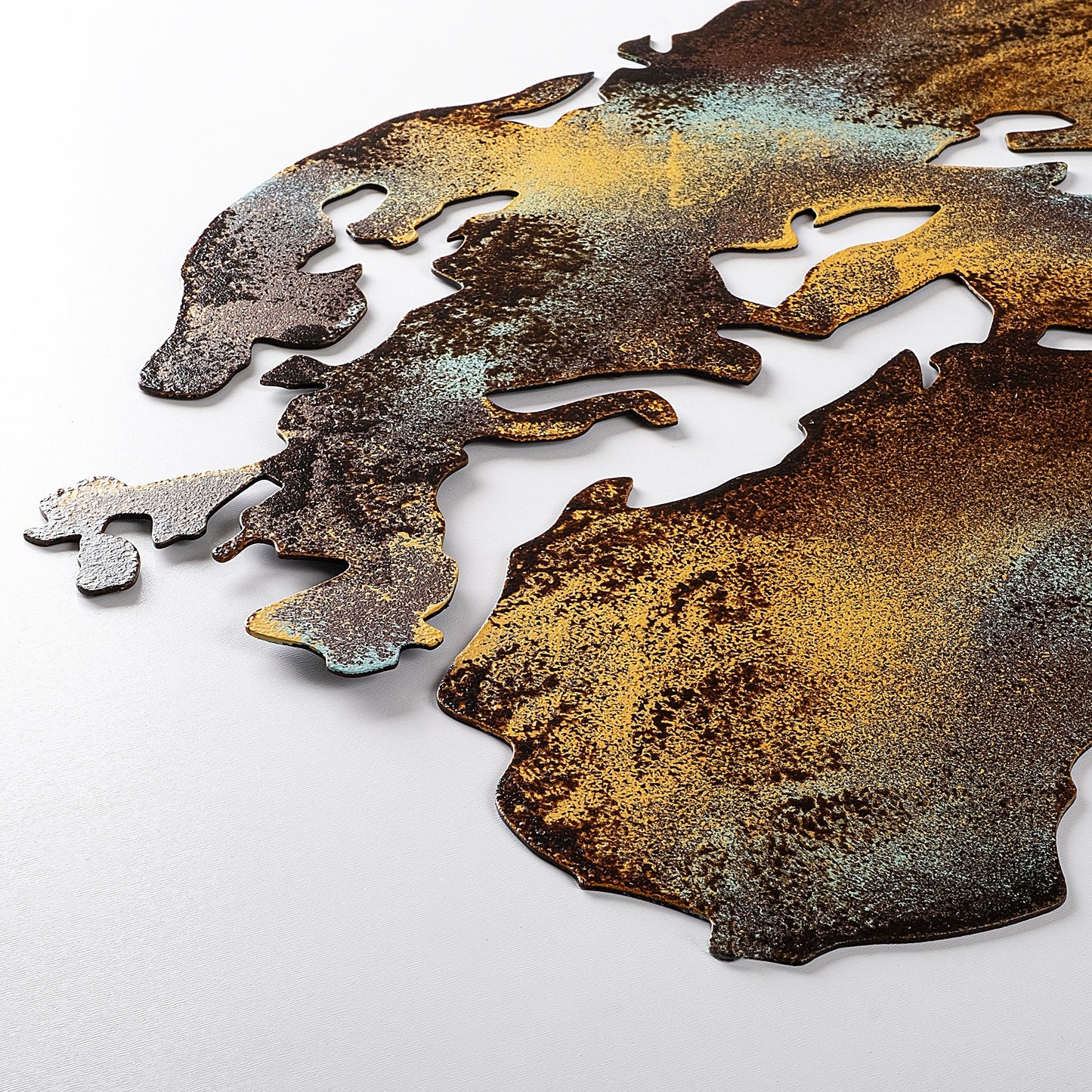 Metalna zidna dekoracija, World Map Medium - 3