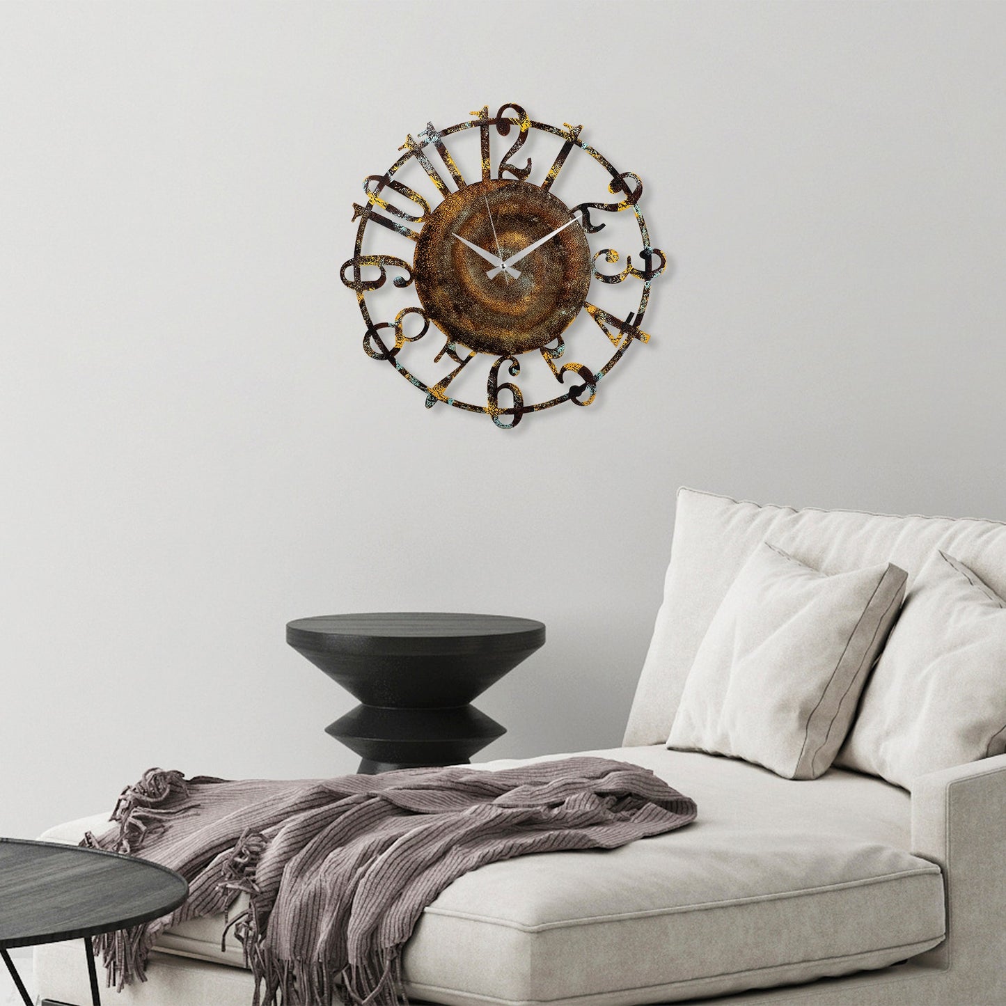 Ukrasni metalni zidni sat, Metal Wall Clock 15 - 1