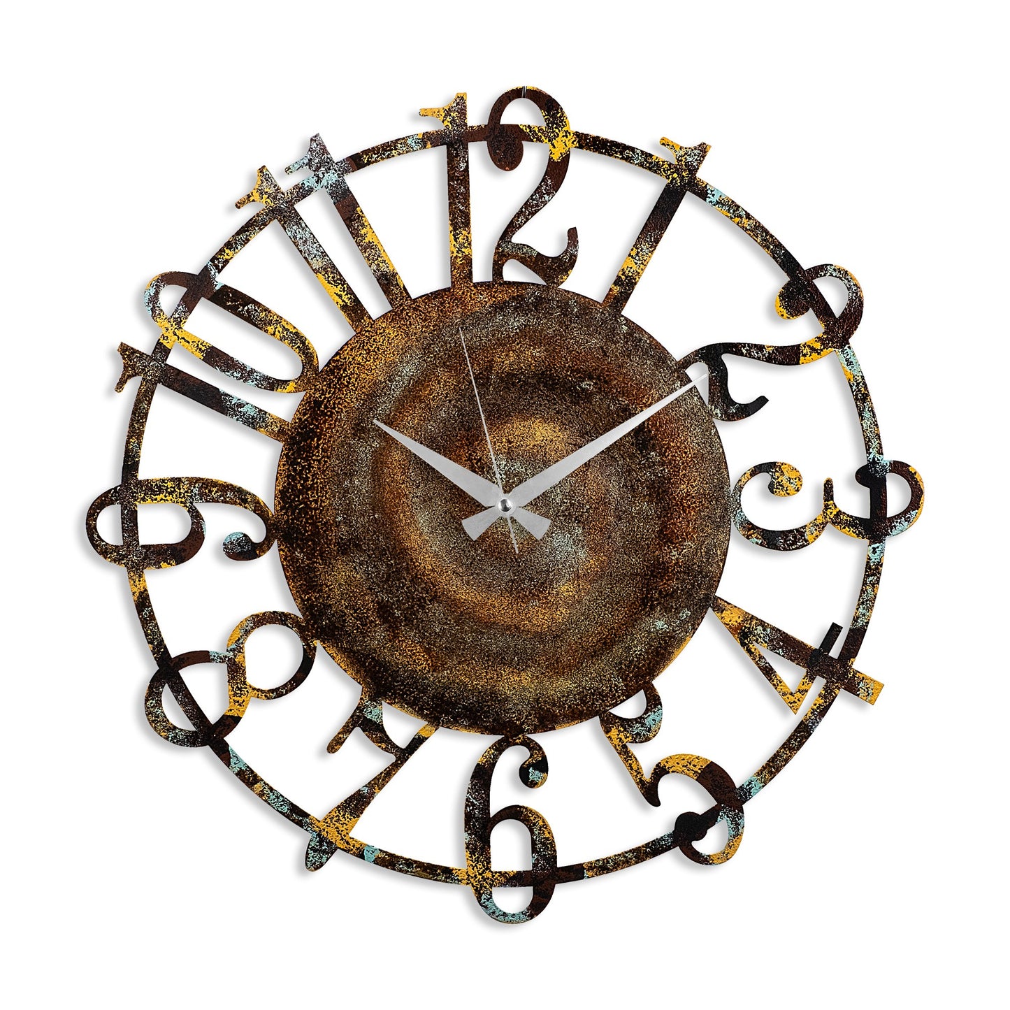 Ukrasni metalni zidni sat, Metal Wall Clock 15 - 1