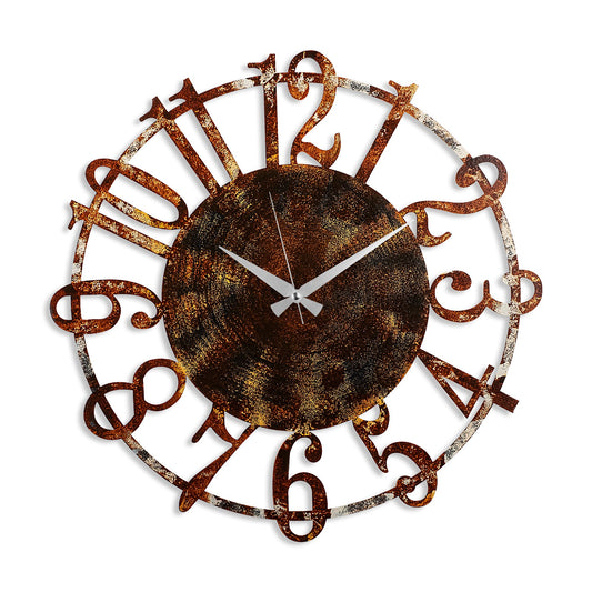 Ukrasni metalni zidni sat, Metal Wall Clock 15 - 2