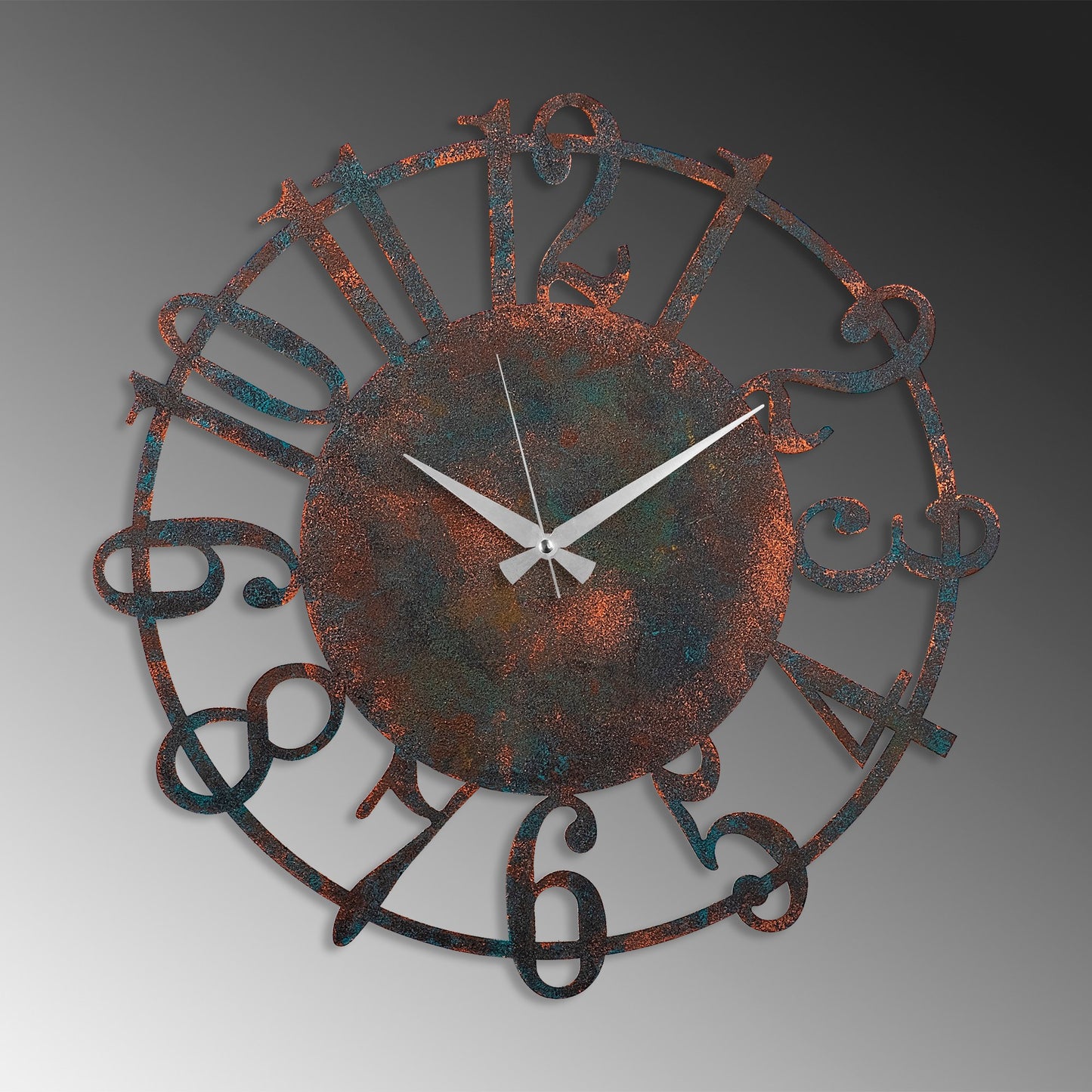 Ukrasni metalni zidni sat, Metal Wall Clock 15 - 3