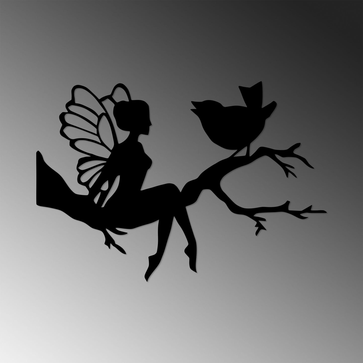 Metalna zidna dekoracija, Fairy - 434