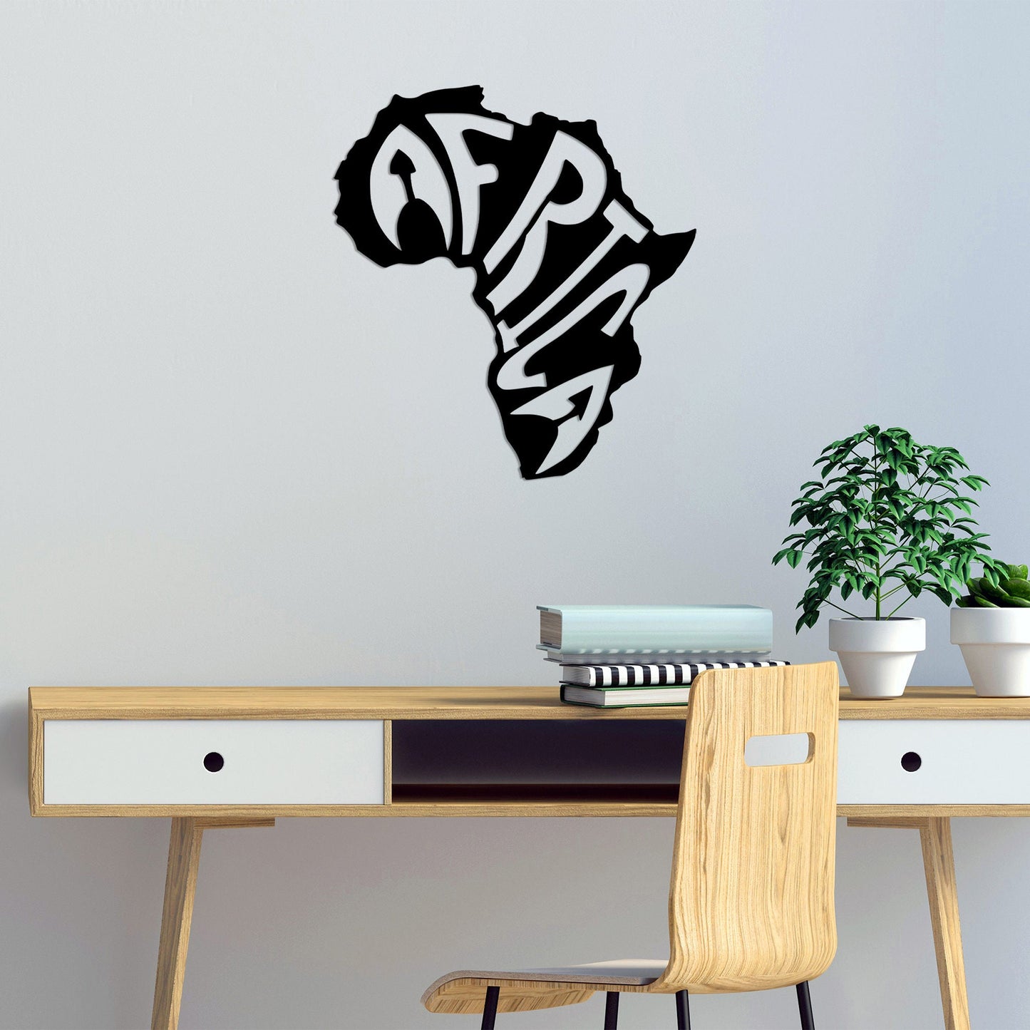 Metalna zidna dekoracija, Africa - 435