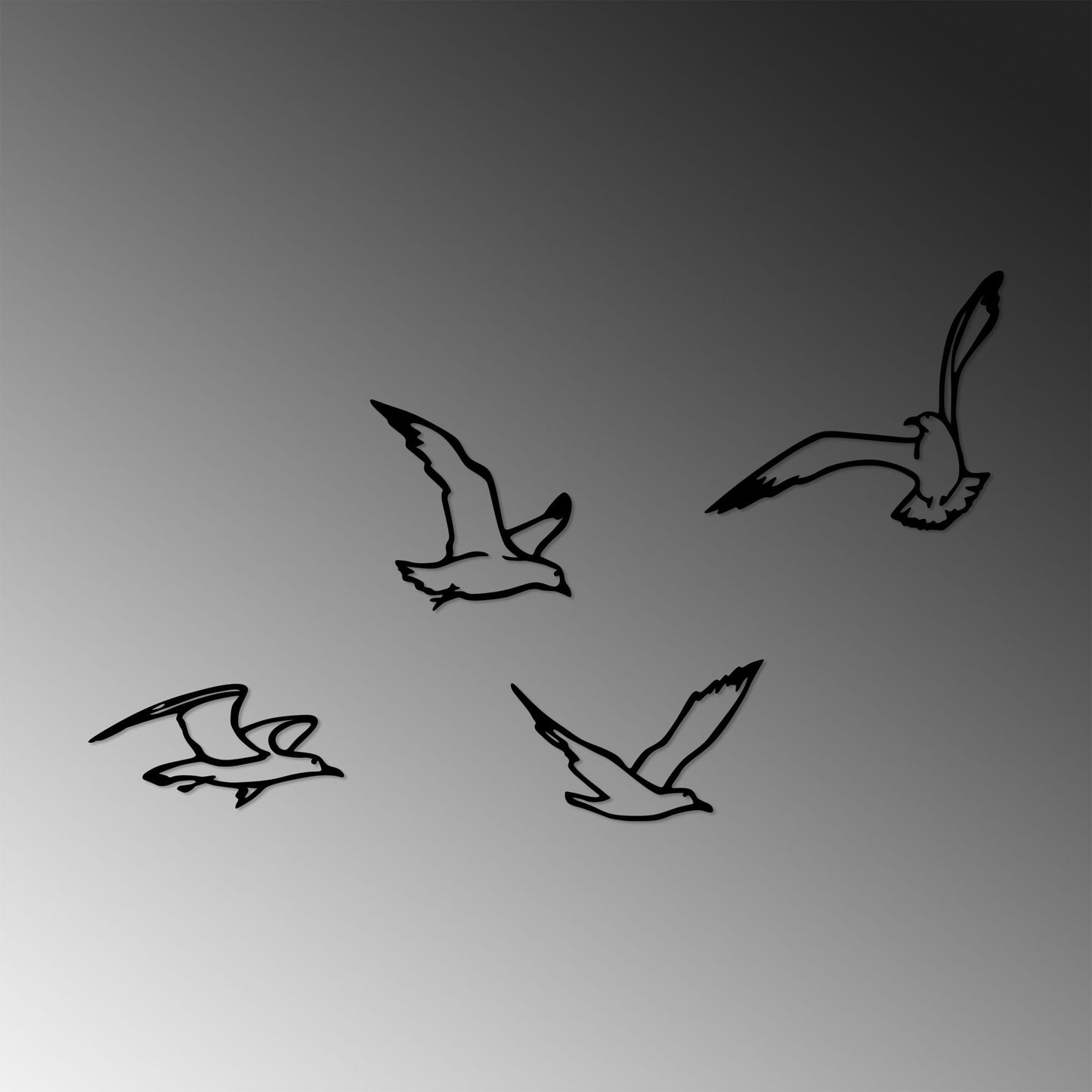 Metalna zidna dekoracija, Birds Sorty - 443