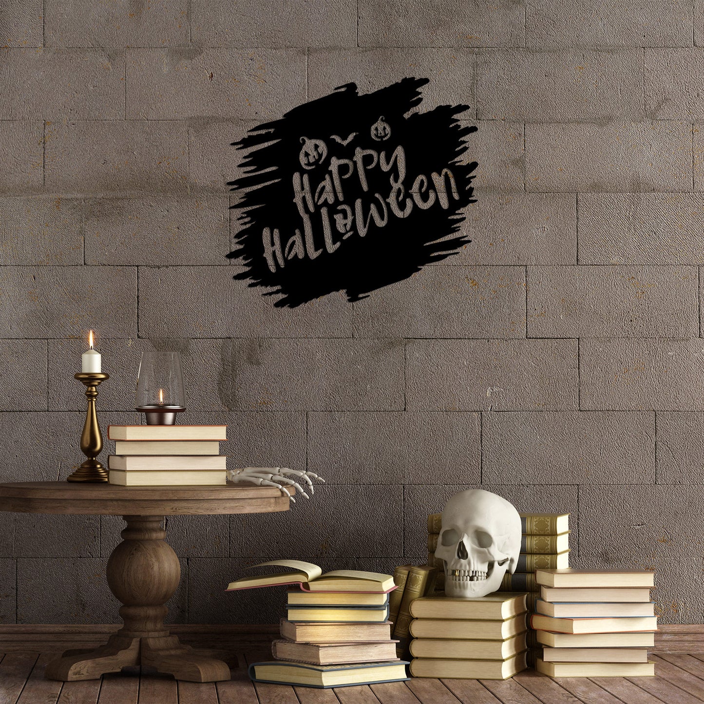 Metalna zidna dekoracija, Happy Halloween - 447