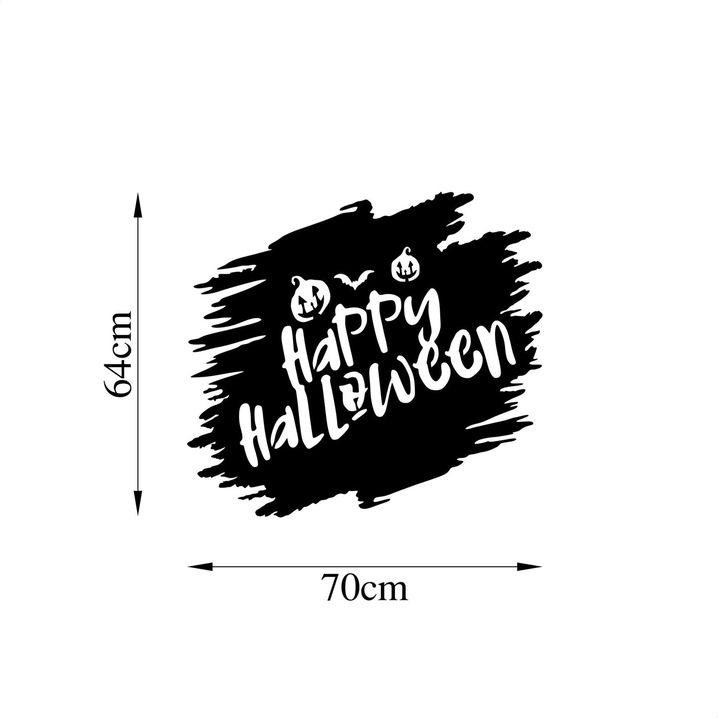 Metalna zidna dekoracija, Happy Halloween - 447