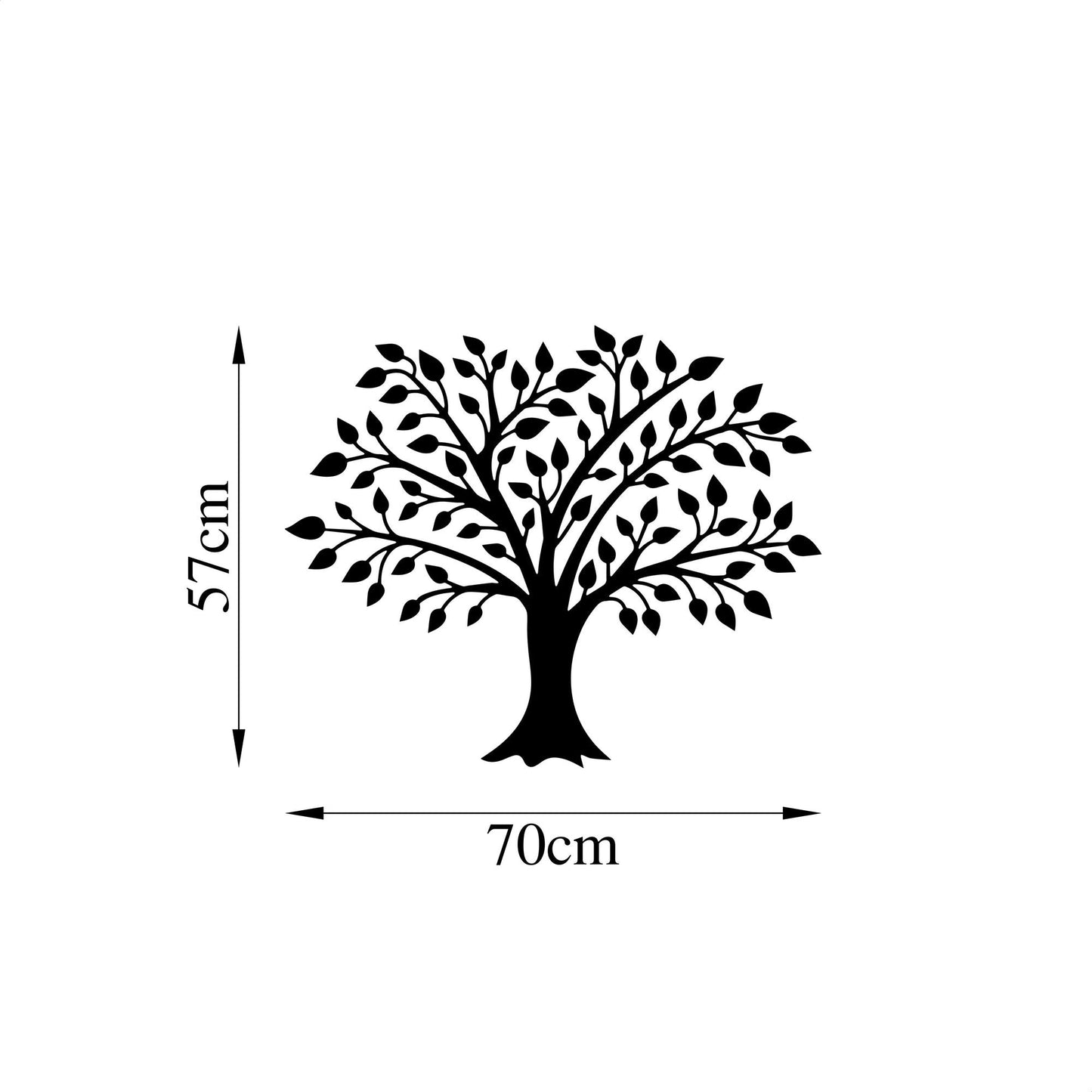 Metalna zidna dekoracija, Tree - 462