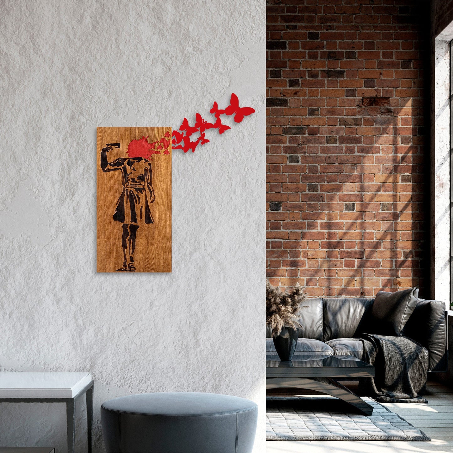Ukrasni drveni zidni dodatak, Banksy - 16