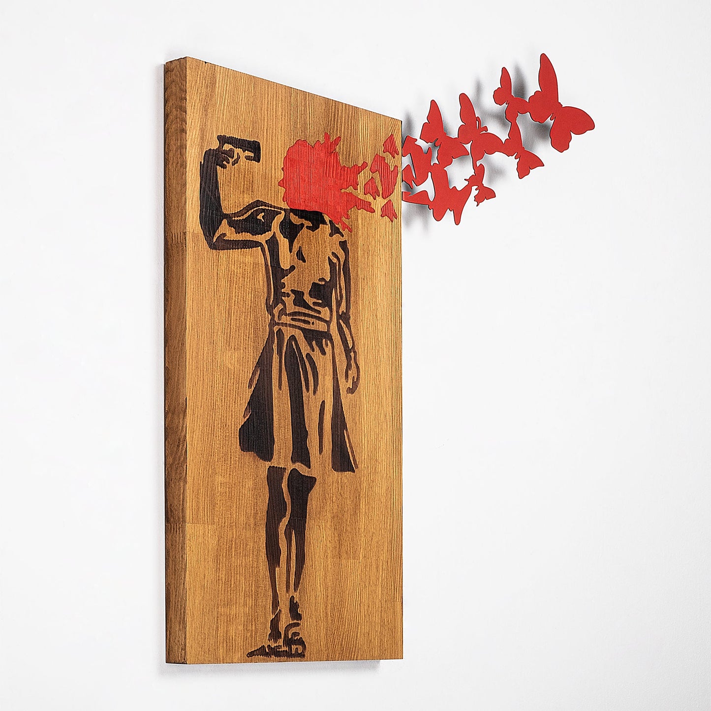 Ukrasni drveni zidni dodatak, Banksy - 16