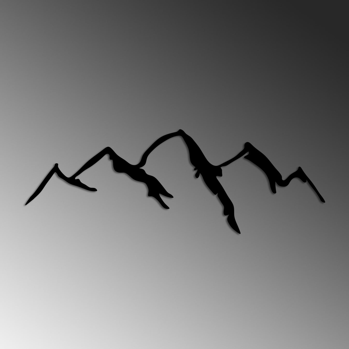 Metalna zidna dekoracija, Mountain - v3