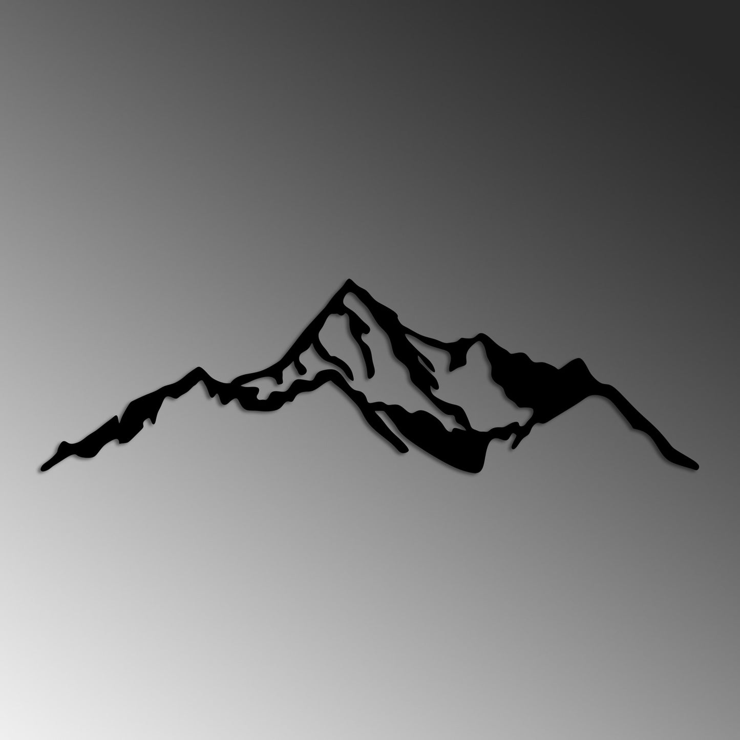Metalna zidna dekoracija, Mountain - 9
