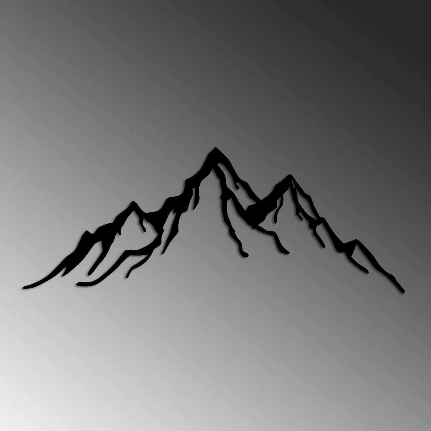 Metalna zidna dekoracija, Mountain - 11