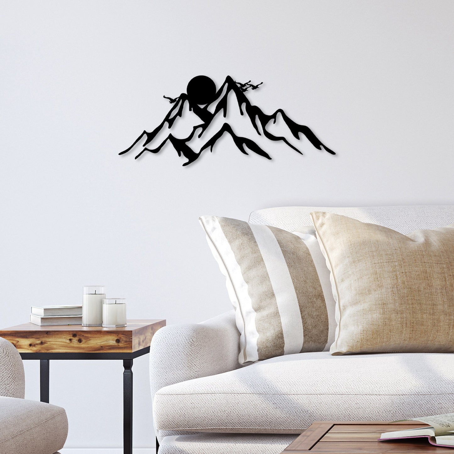 Metalna zidna dekoracija, Full Mount And Mountain - 1