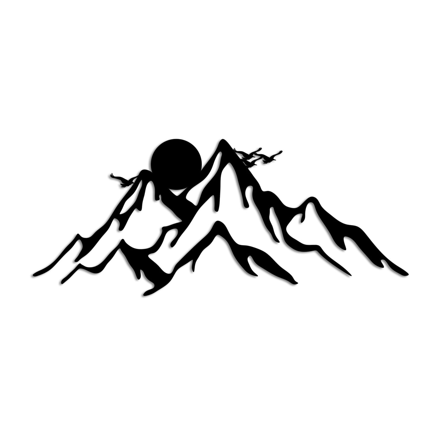 Metalna zidna dekoracija, Full Mount And Mountain - 1