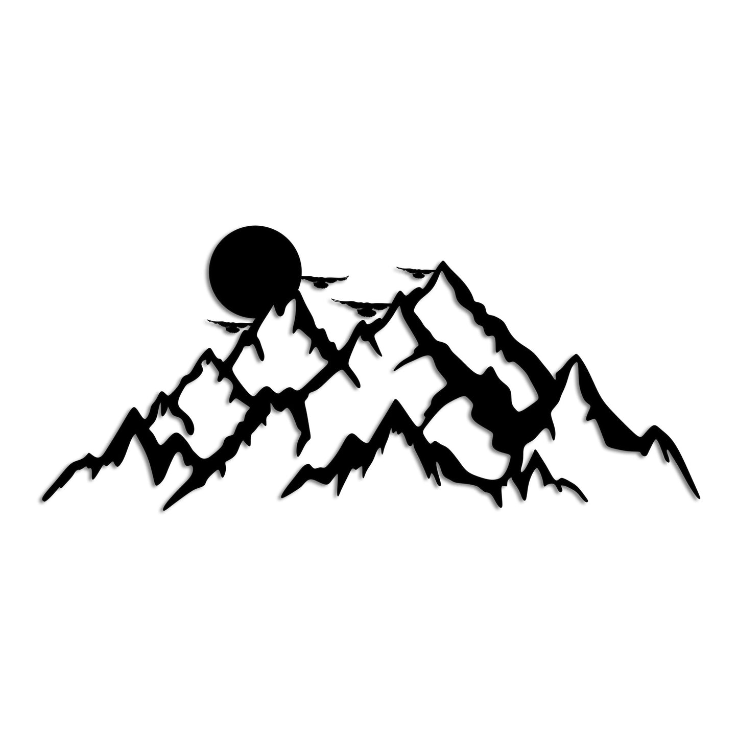 Metalna zidna dekoracija, Full Mount And Mountain - 5