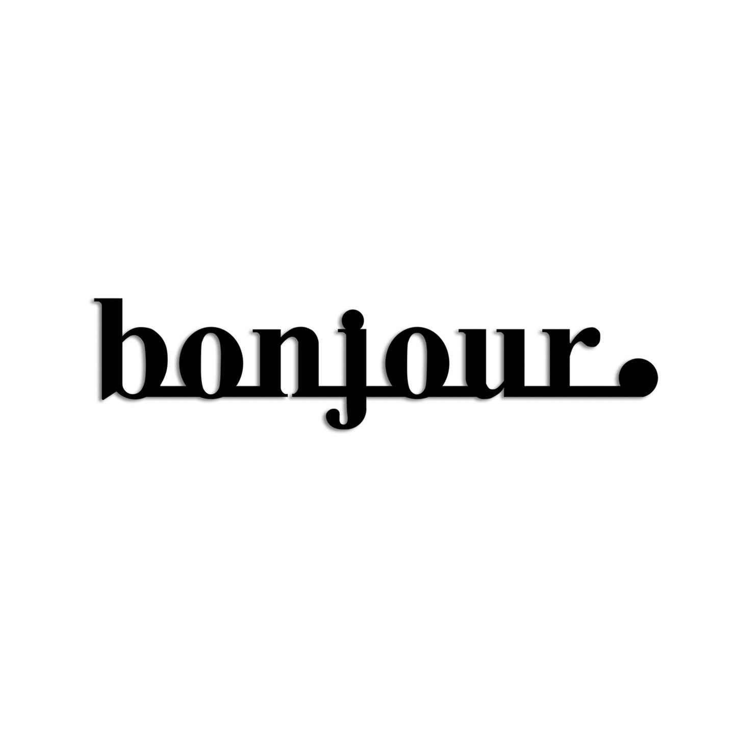 Metalna zidna dekoracija, Bonjour