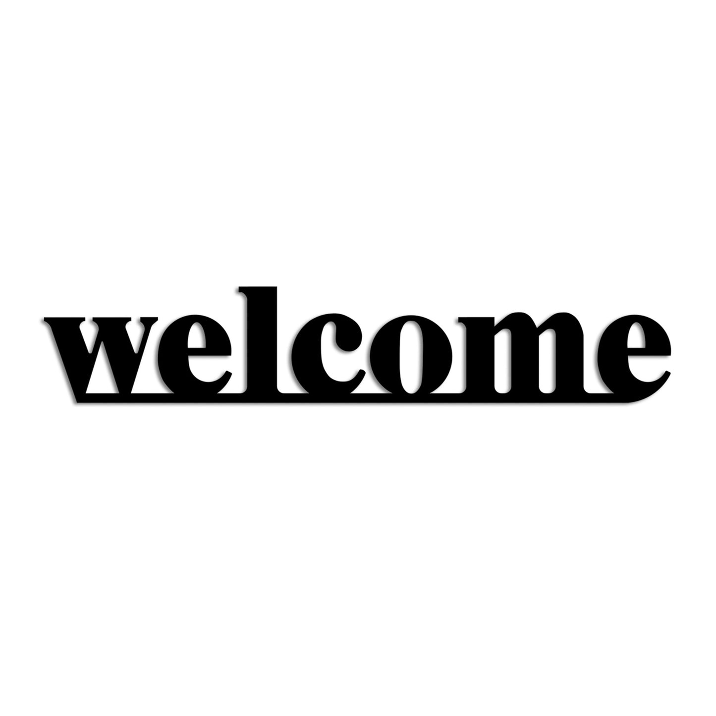 Metalna zidna dekoracija, Welcome