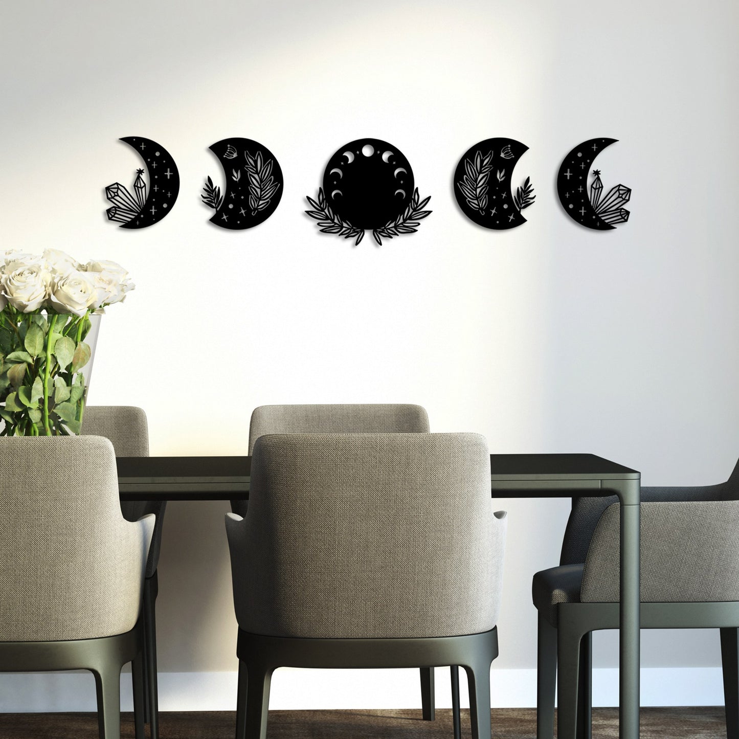 Metalna zidna dekoracija, The Phases Of The Moon