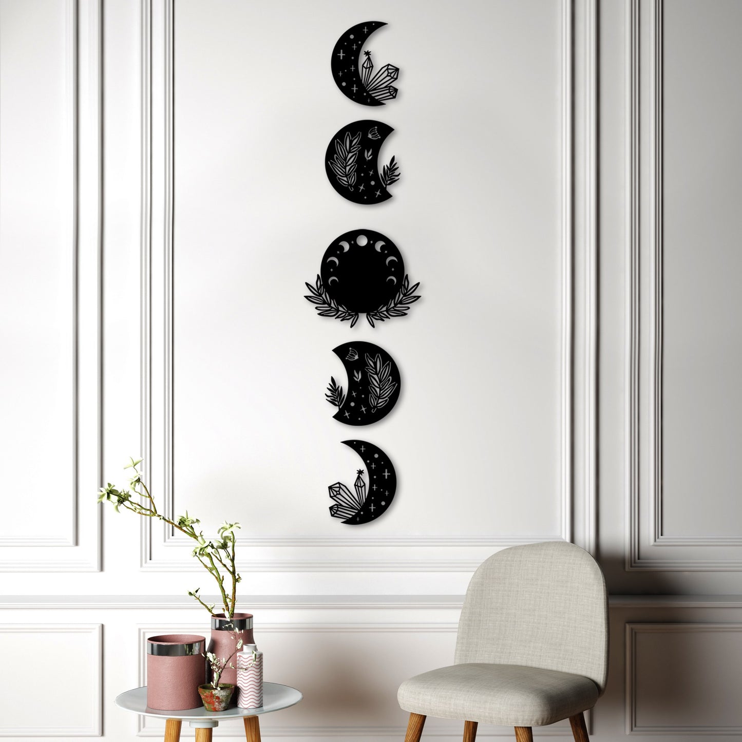Metalna zidna dekoracija, The Phases Of The Moon