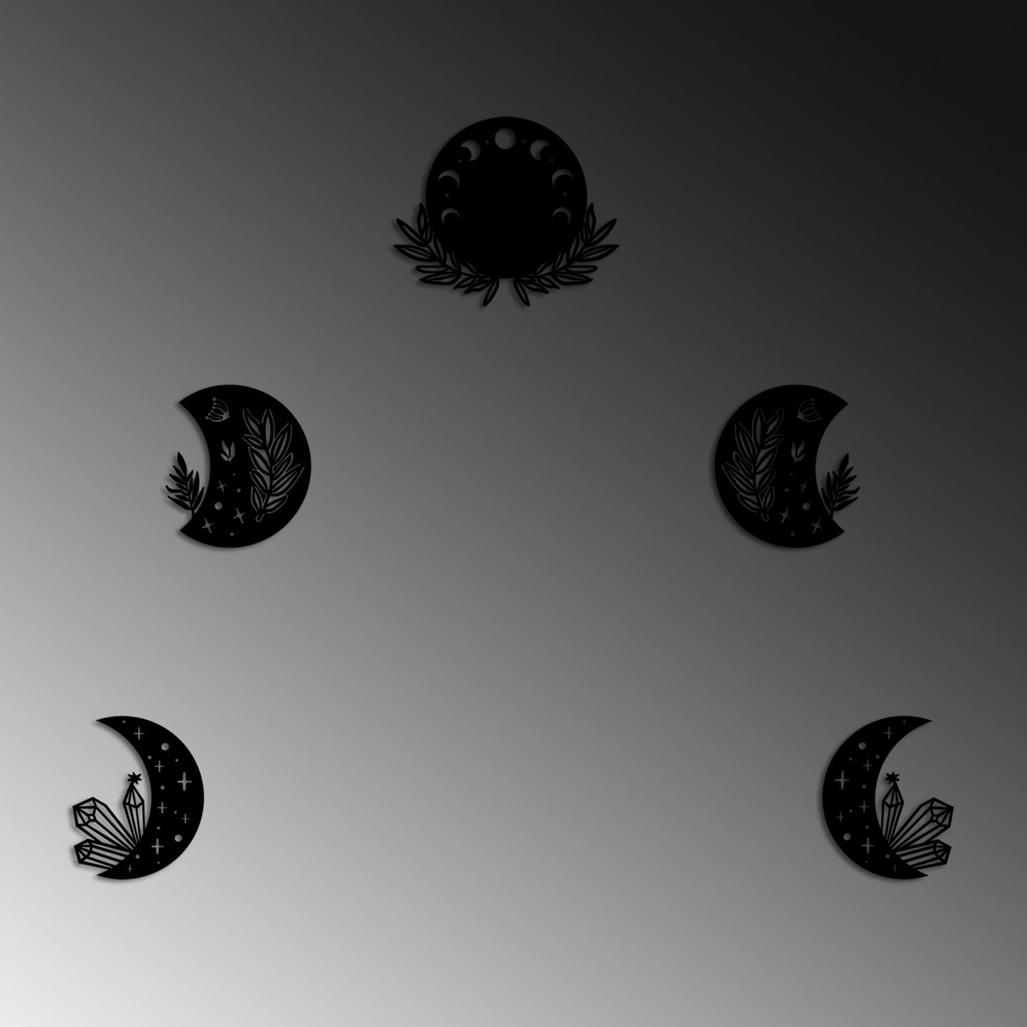 Metalna zidna dekoracija, The Phases Of The Moon
