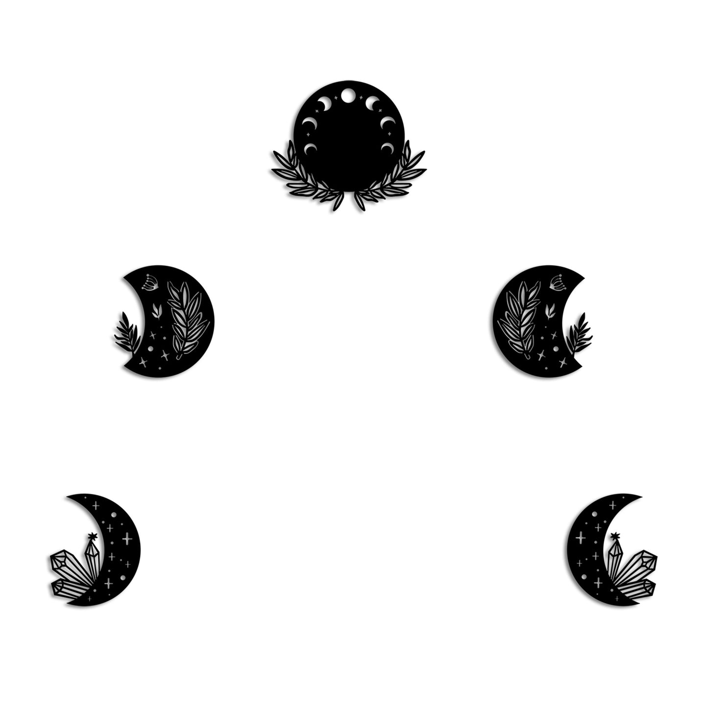 Metalna zidna dekoracija, The Phases Of The Moon