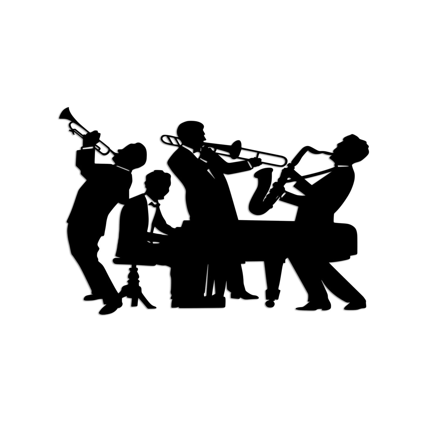 Metalna zidna dekoracija, Musicians - M