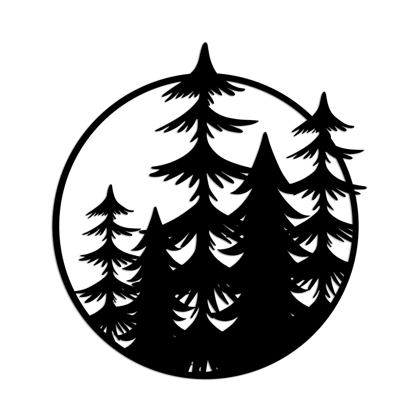 Metalna zidna dekoracija, Trees - L