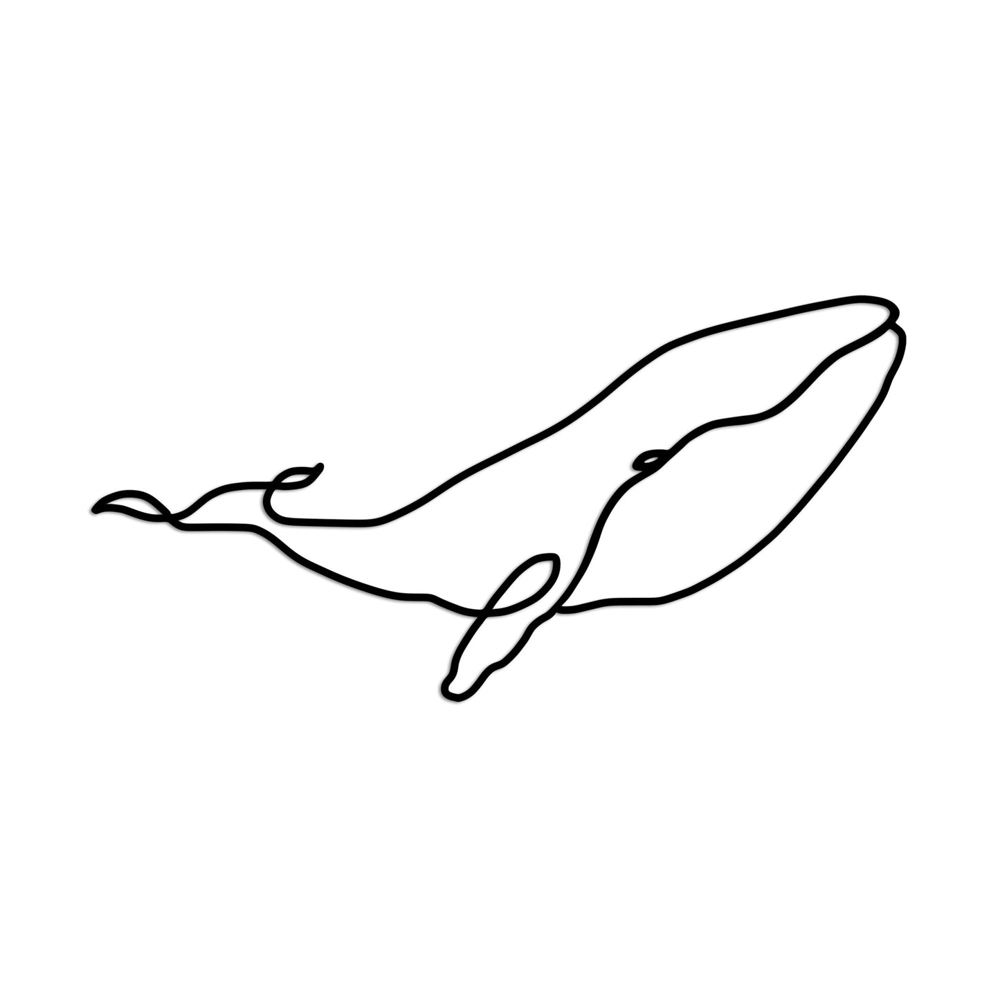 Metalna zidna dekoracija, Whale - M