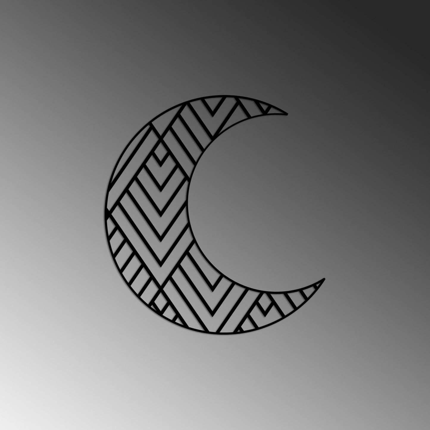 Metalna zidna dekoracija, Crescent 1