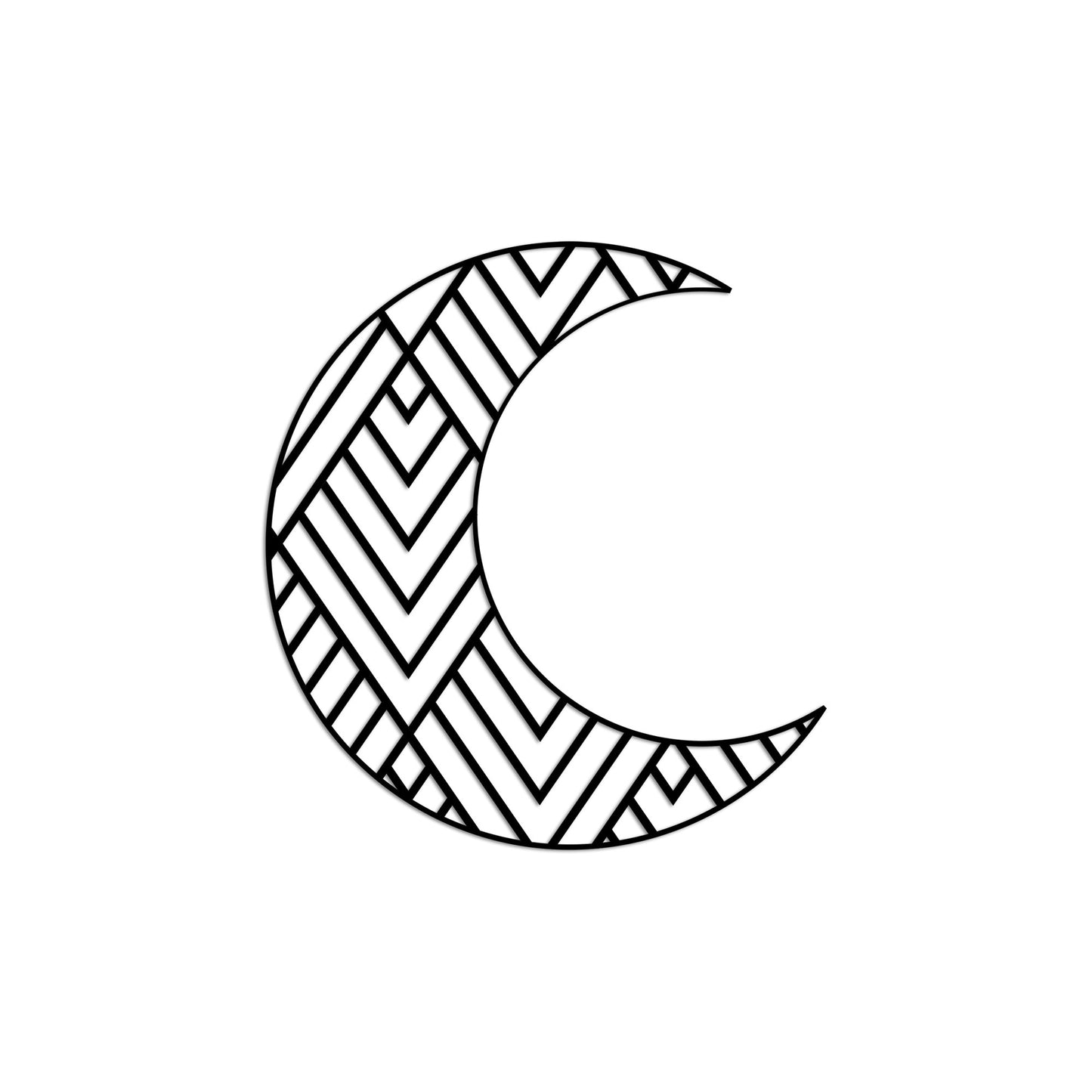 Metalna zidna dekoracija, Crescent 1
