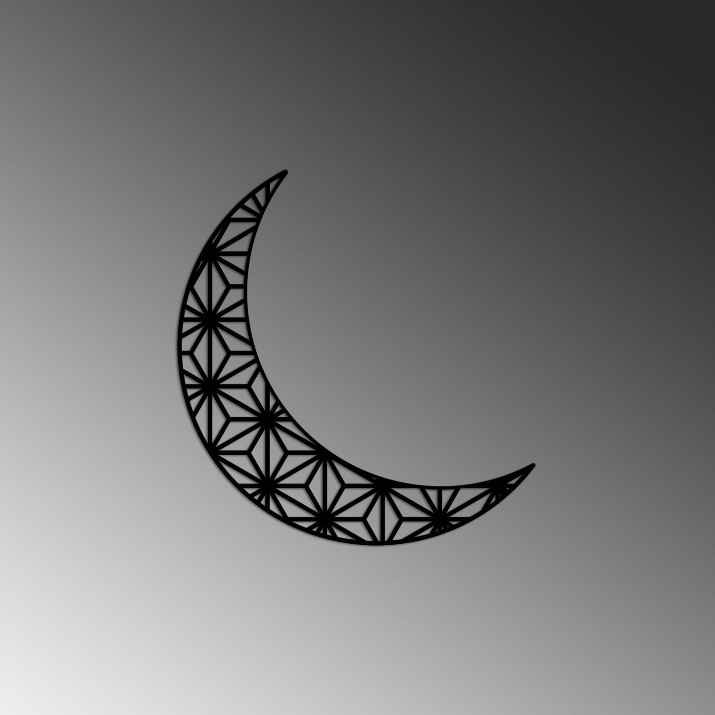 Metalna zidna dekoracija, Crescent 2