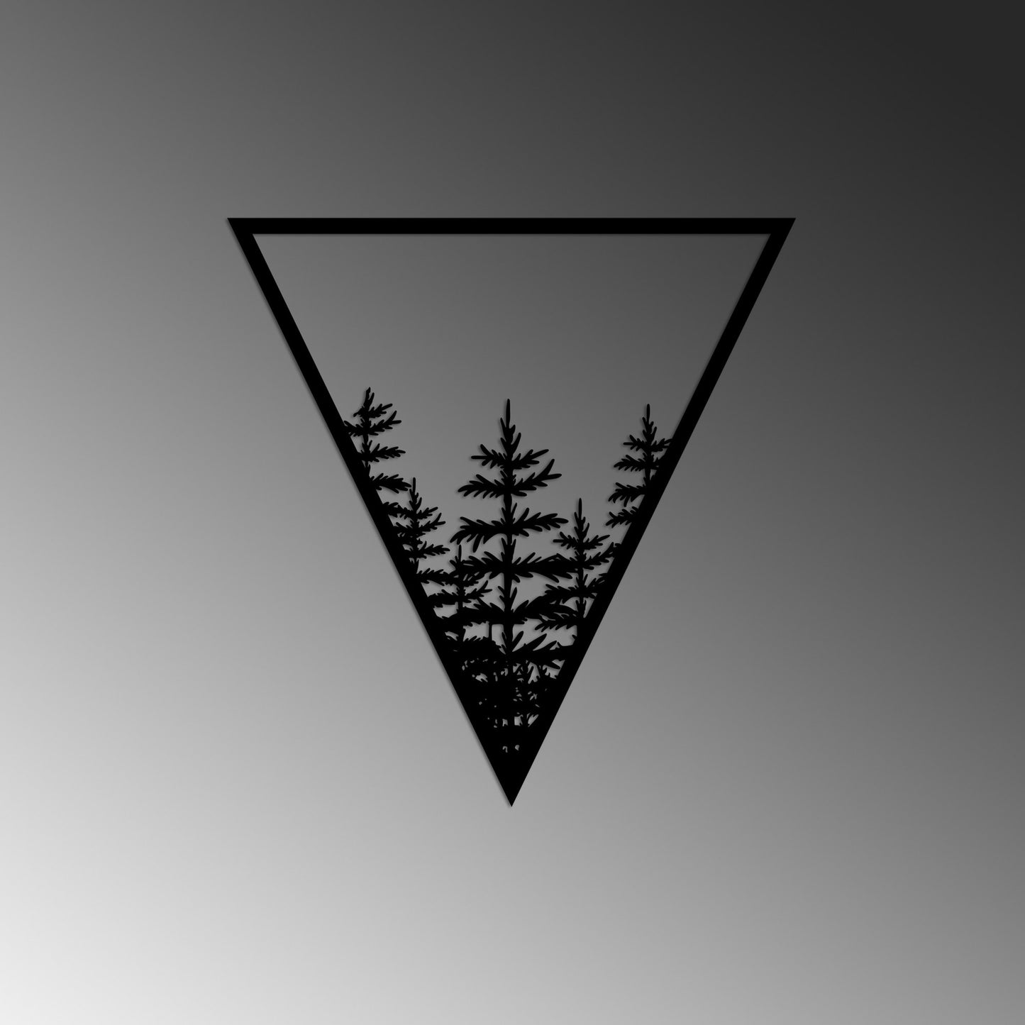 Metalna zidna dekoracija, Tree 14