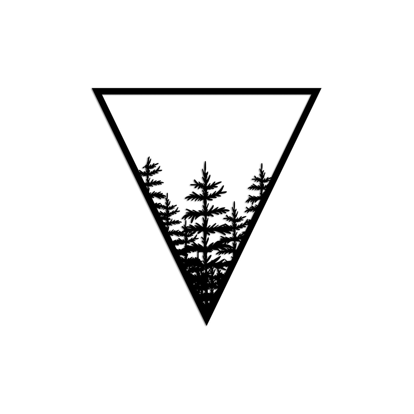 Metalna zidna dekoracija, Tree 14