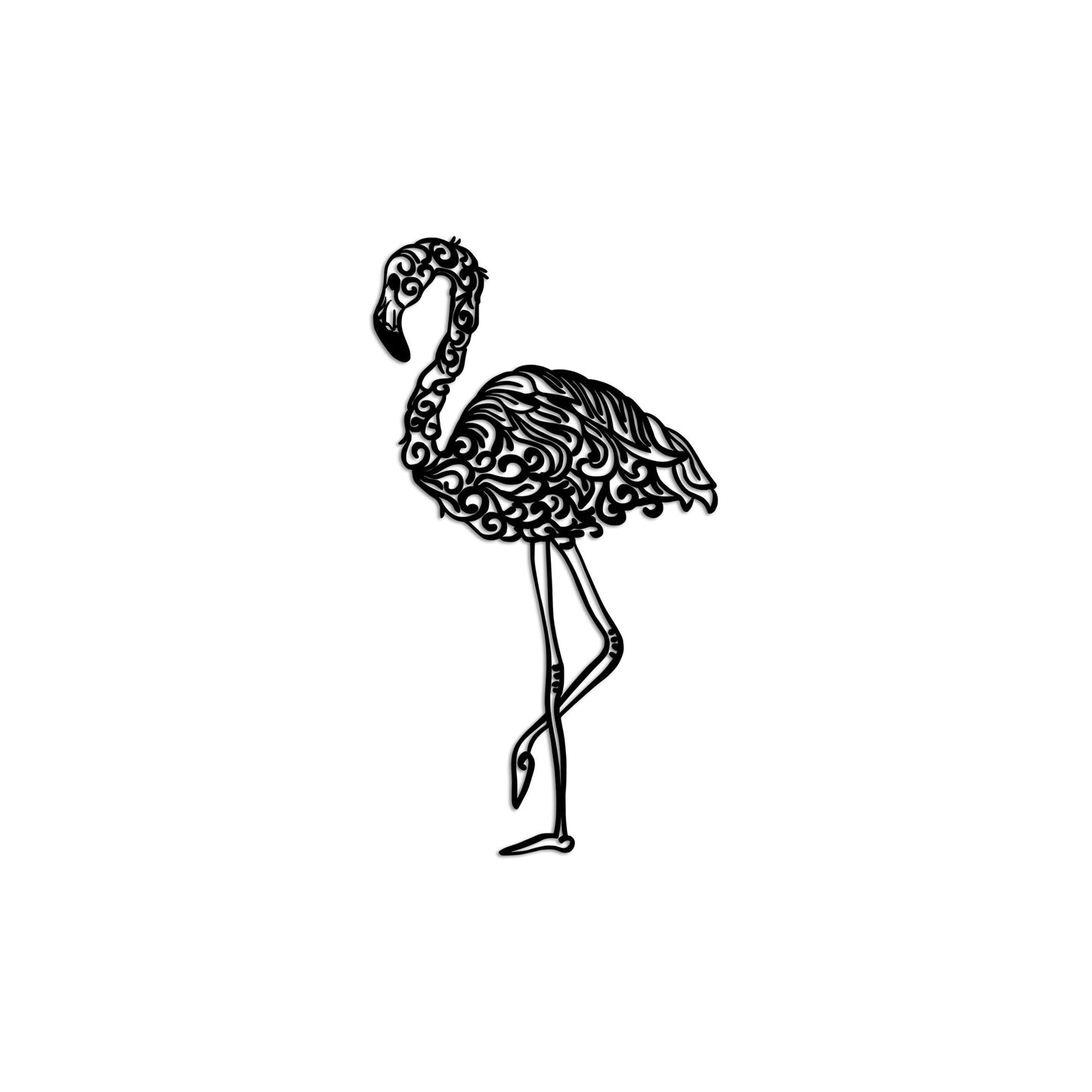 Metalna zidna dekoracija, Flamingo 18
