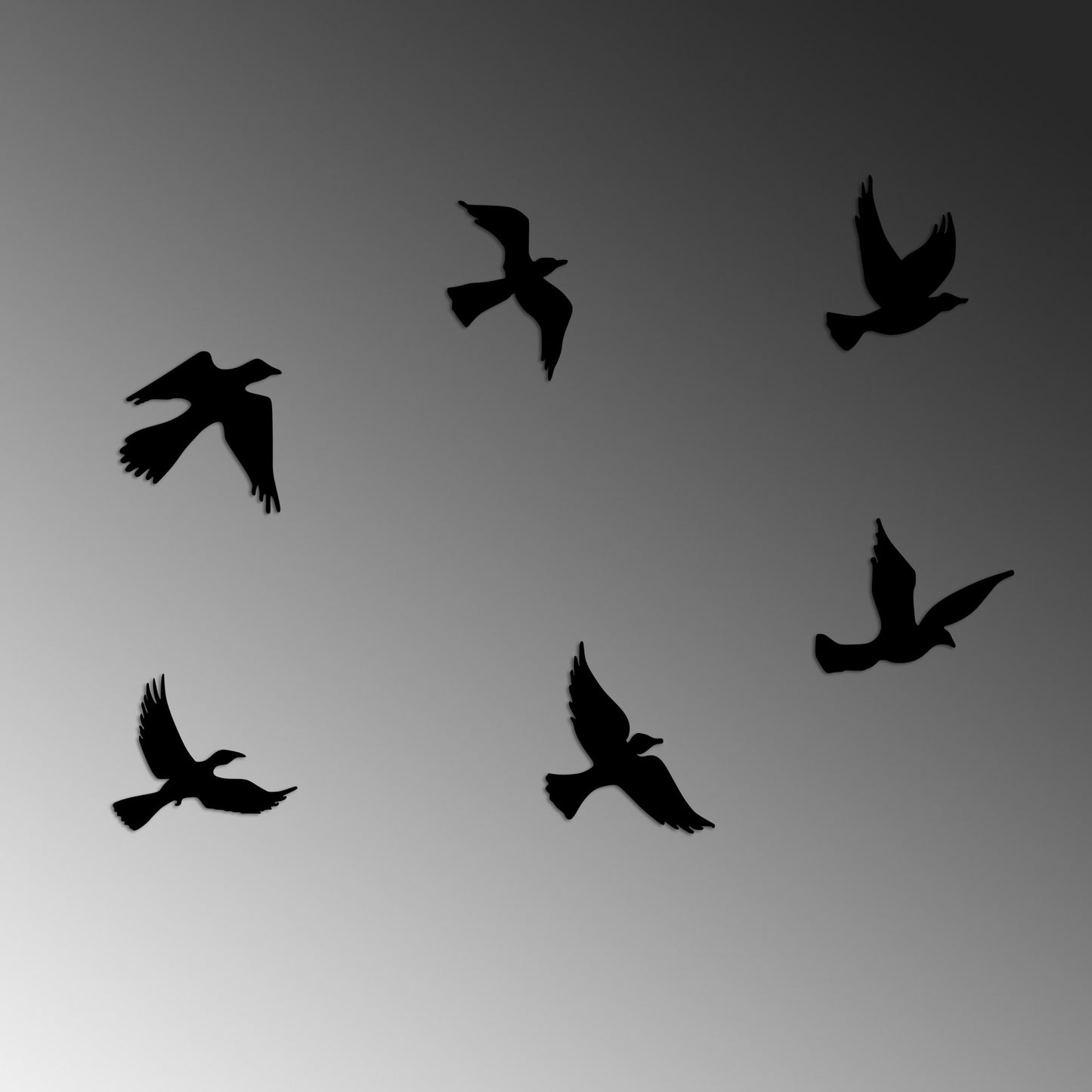 Metalna zidna dekoracija, Flying Birds