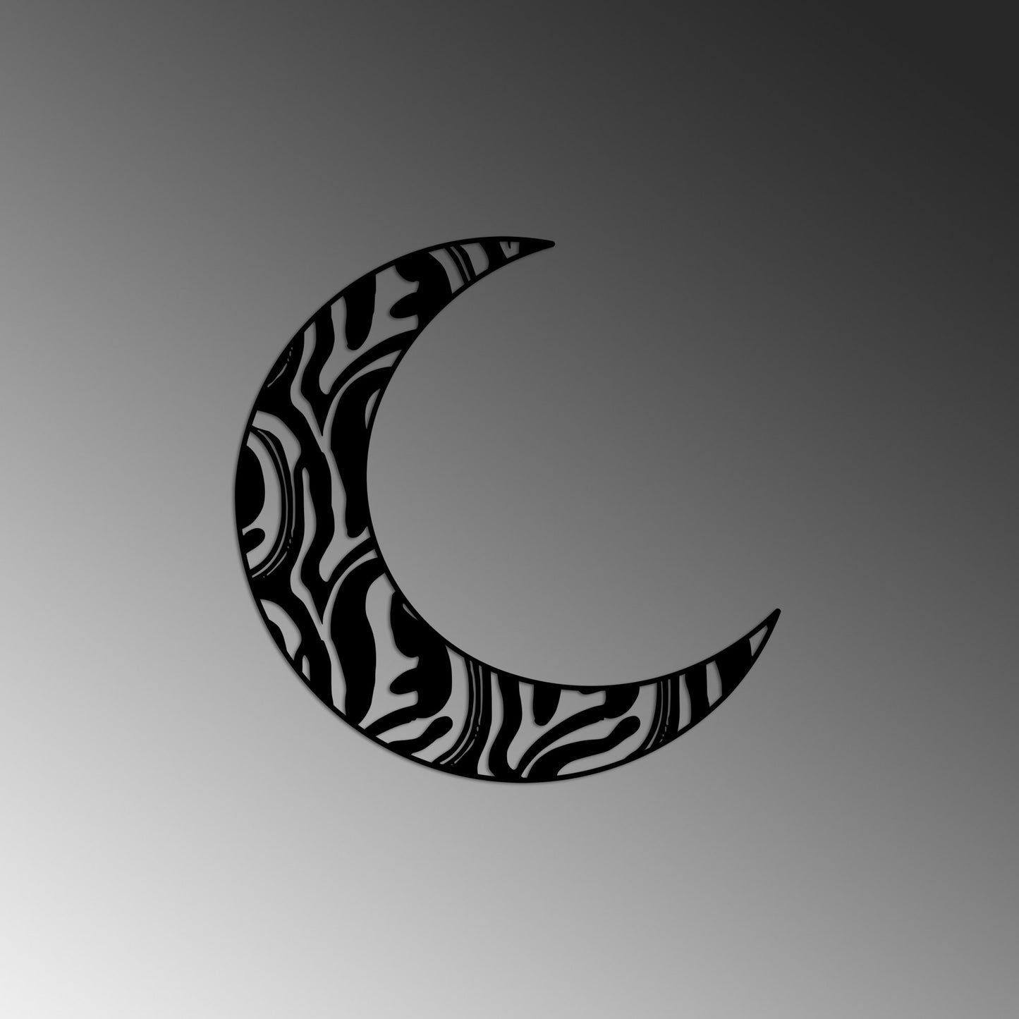 Metalna zidna dekoracija, Crescent 4