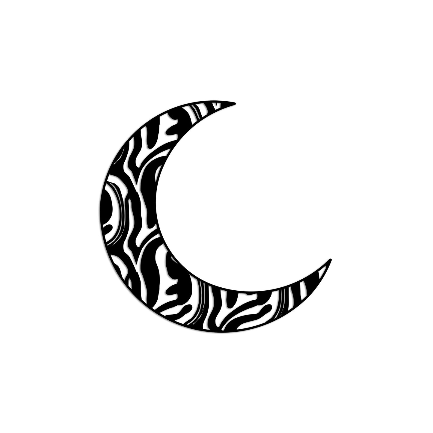 Metalna zidna dekoracija, Crescent 4